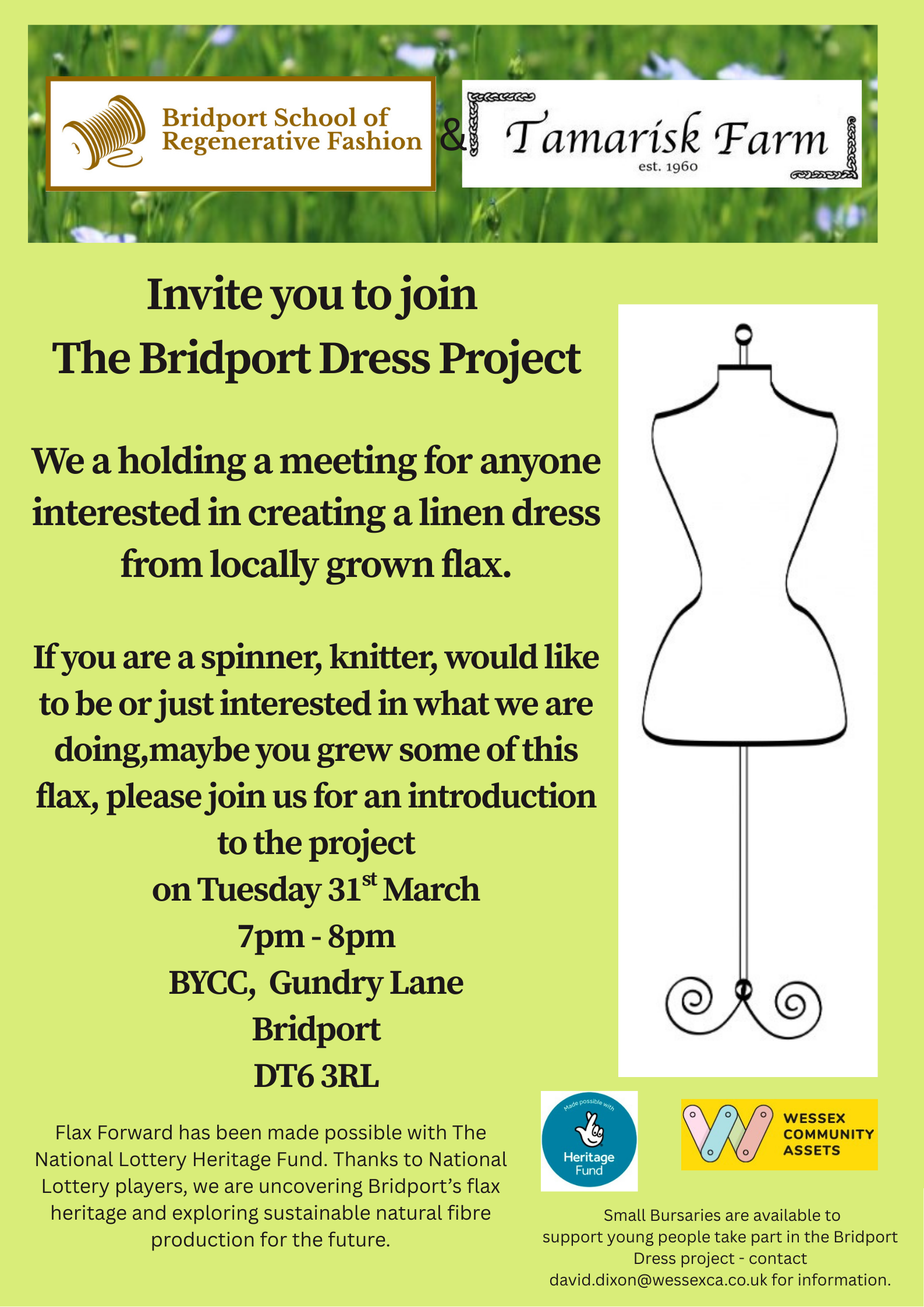 Dress project launch poster